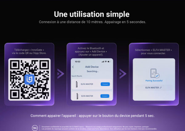 ELFBAR ELFA MASTER | Glacier Blue | Batterie sans Liquid Pod