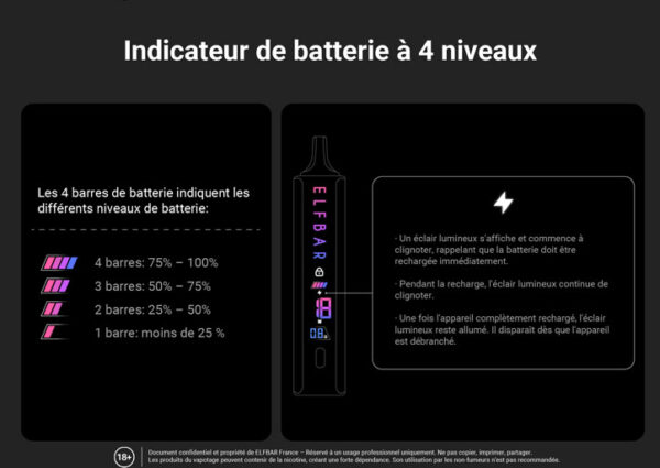 ELFBAR ELFA MASTER | Glacier Blue | Batterie sans Liquid Pod