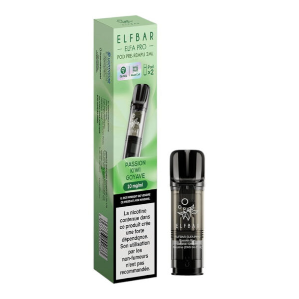 pack-de-2-pods-elfa-pro-2ml-10mg-elfbar-3 PACK DE 2 PODS PASSION KIWI GOYAVE ELFA PRO 2ML 10MG
